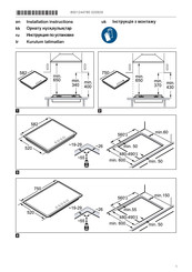 Bosch PGP6B5O92R Installation Instructions Manual