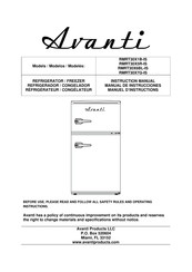 Avanti RMRT30X1B-IS Instruction Manual