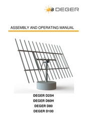 Deger DEGERtracker D60H Assembly And Operating Manual