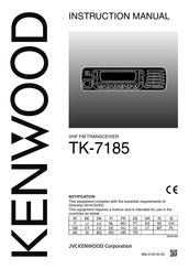 Kenwood TK-7185E Instruction Manual