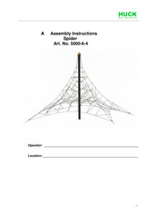 HUCK Seiltechnik 5000-6-4 Assembly Instructions Manual