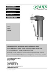 BIAX FR 5-8 Operating Manual