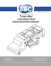 SAC Turbo-Max 6100 Series Operator And Parts Manual
