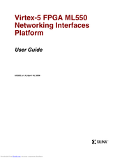 Xilinx HW-V5-ML550-UNI-G User Manual