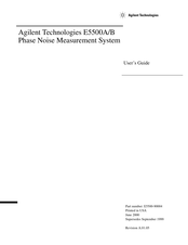 Agilent Technologies E5502B User Manual