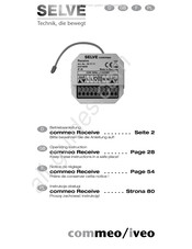 Selve Commeo Receive Operating	 Instruction