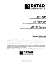 Dataq Instruments DI-158 Series User Manual