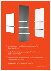 welltherm BP 660 Series Installation And Operating Instructions Manual