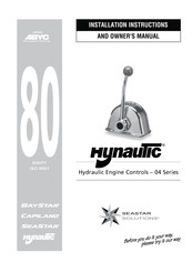 Seastar Solutions Hynautic 04 Series Installation Instructions And Owner's Manual