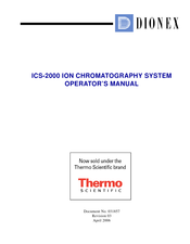 Thermo Scientific Dionex ICS-2000 Operator's Manual