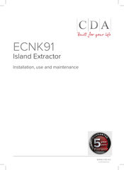 CDA ECNK91 Instructions For Installation, Use And Maintenance Manual