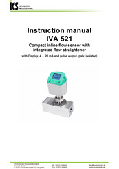 ICS IVA 521 Instruction Manual