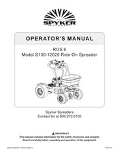 Brinly-Hardy Spyker Spreaders ROS 6 Quick Start Manual