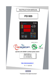 TECSYSTEM FO 935 D Instruction Manual