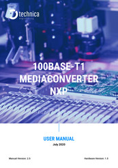 Technica 100BASE-T1 MediaConverter NXP Manual