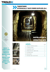 Trolex TX6620 Installation And Operating Data