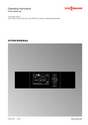 Viessmann VITOCROSSAL CI Operating Instructions Manual