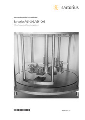 Sartorius VD1005 Operating Instructions Manual