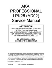 Akai AD02 Service Manual