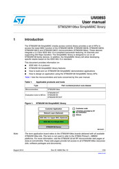 ST SimpleMAC STM32W108 Series User Manual