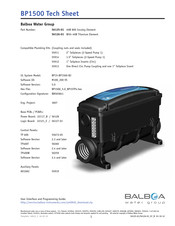 Balboa Water Group BP1500 Tech Sheet