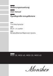 Monsher MSG 30 User Manual
