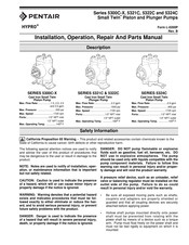 Pentair HYPRO Small Twin 5322C Series Installation, Operation, Repair And Parts Manual