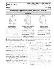 Pentair HYPRO Small Twin 5321C Series Installation, Operation, Repair And Parts Manual