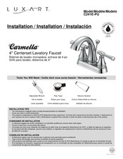 Luxart Carmella C241E-PU Instructions Manual