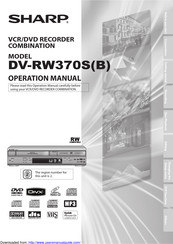 Sharp DV-RW370SB Operation Manual