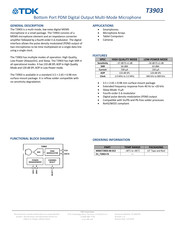 TDK T3903 Manual