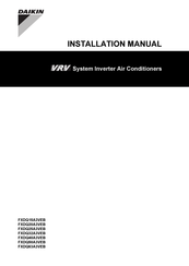 Daikin FXDQ15A3VEB Installation Manual
