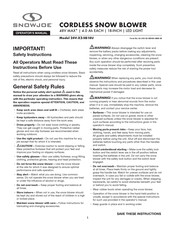 SNOWJOE 24V-X2-SB18U-CT Operator's Manual