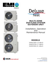ECR International EMI DHMZ436DA Installation, Operation And Maintenance Manual