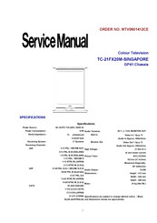 Matsushita Electric TC-21FX20M-SINGAPORE Service Manual