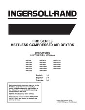Ingersoll-Rand HRD Series Operator's Instruction Manual