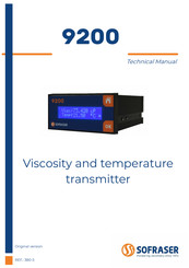 Sofraser 9200 Technical Manual
