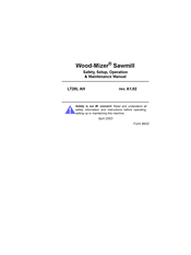 Wood-mizer LT20MG15 Safety, Setup, Operation & Maintenance Manual