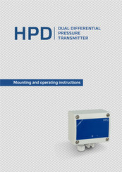 Sentera Controls HPD Mounting And Operating Instruction