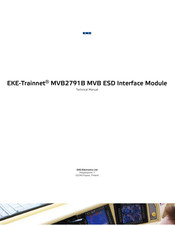 EKE-Electronics EKE-Trainnet MVB2791B Technical Manual