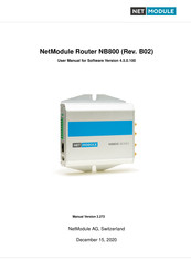 NetModule NB3700 User Manual
