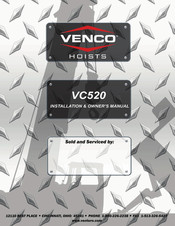 VENCO VC620 Owner's Manual