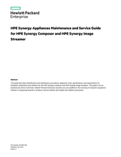 HPE Synergy 813562-001 Maintenance And Service Manual