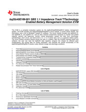 Texas Instruments BQ20Z40EVM-001 User Manual