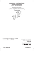 Kohler K-T5323 Installation And Care Manual
