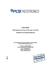 PCB Piezotronics M202B Installation And Operating Manual