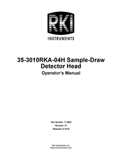 RKI Instruments 35-3010RKA-04H Operator's Manual