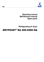 Beko DRYPOINT RA 1250/AC NA Operating Manual