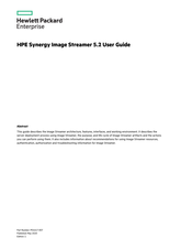 HPE Synergy Image Streamer 5.2 User Manual