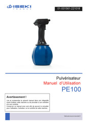 Iseki PE100 User Manual